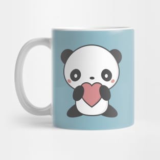 Kawaii Cute Panda With A Heart T-Shirt Mug